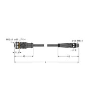 Turck - Konfektioniertes Sensor-Aktor-Kabel Aktuator- u. Sensorleitung RKC4T-6-PSG3M/TEL PVC