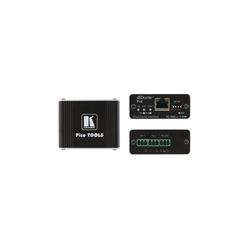 Kramer - Zubehör/Ersatzteile für Unterhaltungselektronik Dante Encoder/Akzeptor FC-102NET 2-Kanal