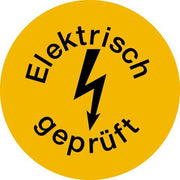 Klar - Kennzeichnungsmaterial Prüfetikett gelb d=15mm 59/60