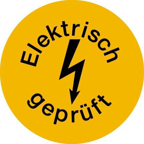 Klar - Kennzeichnungsmaterial Prüfetikett gelb d=15mm 59/60