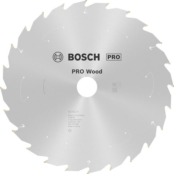 Bosch - Kreissägeblatt PRO Wood cordless 2608837733 Kreissägeblatt 254 x