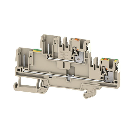 Weidmüller - Durchgangs-Reihenklemme Klemme APGTB2.52TFTPE4C/2DL PUSH IN, 2.5 mm² − 50 Stück