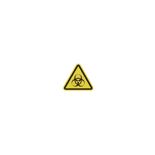 HellermannTyton - Warn-/Hinweisschild Etikett WS1-H-150-YE (100) Warnz. Biogefährdung − 100 Stück