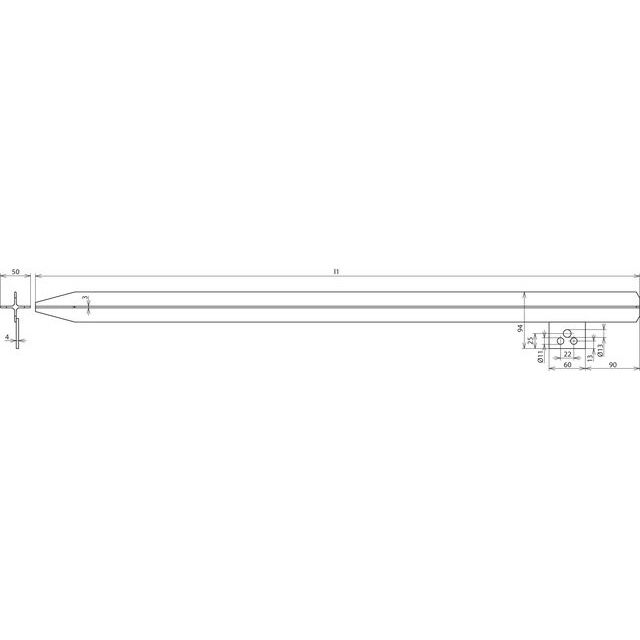 DEHN - Staberder/Tiefenerder Profilstaberder St/tZn PSE50X50X32000STTZN 50x50x3 L2000 − 5 Stück