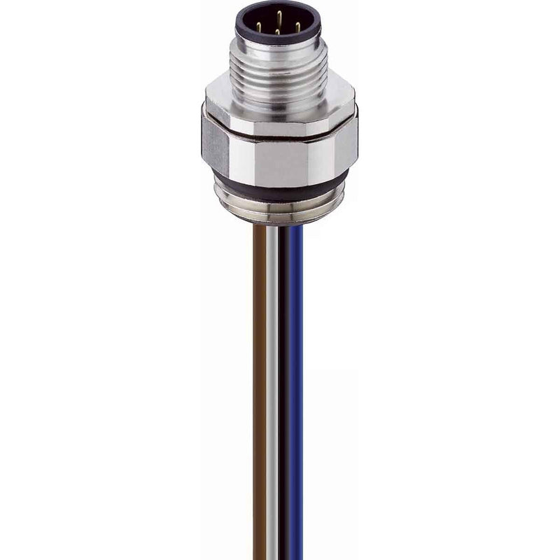 Belden - Rundsteckverbinder, Einbau (mit Leitung) Rundsteckverbinder RSFPM 3/0,5m − 10 Stück