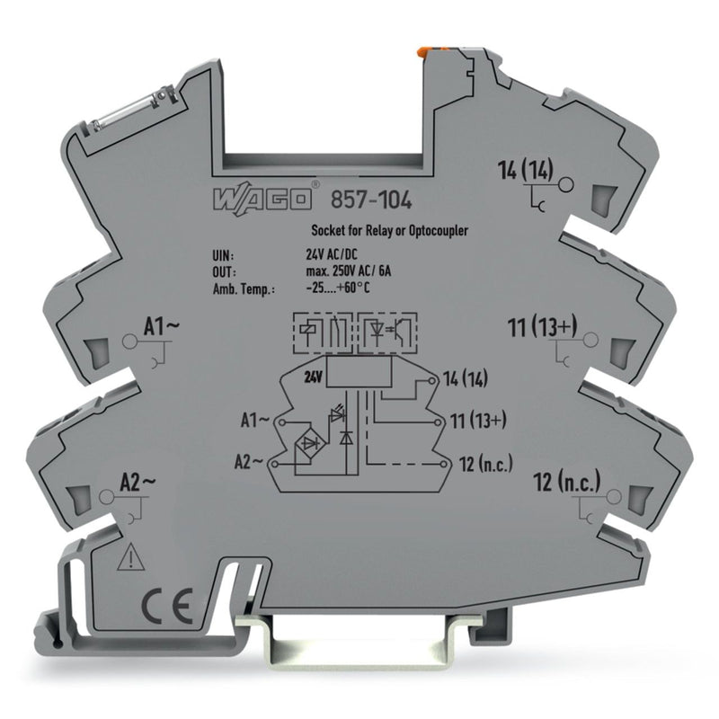 WAGO - Relaissockel Stecksockel 857-104 AC/DC 24V