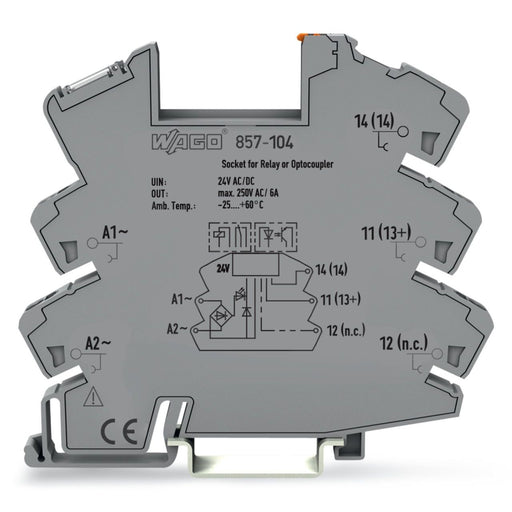 WAGO - Relaissockel Stecksockel 857-104 AC/DC 24V