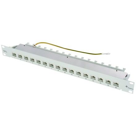 Telegärtner - Patchpanel Kupfer PatchPanel MPP16-HS 100006996 Cat.6A RAL7035