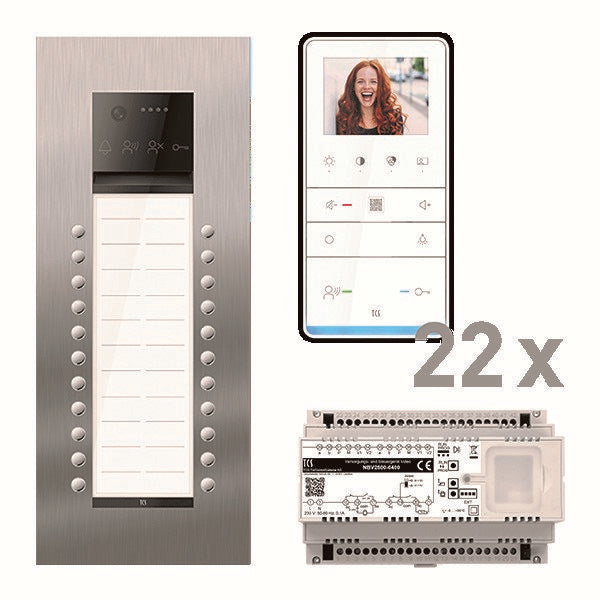 TCS Tür Control - Türsprech-Set video:pack AVU600224 PVUF242/001 IVW6511 24WE UP