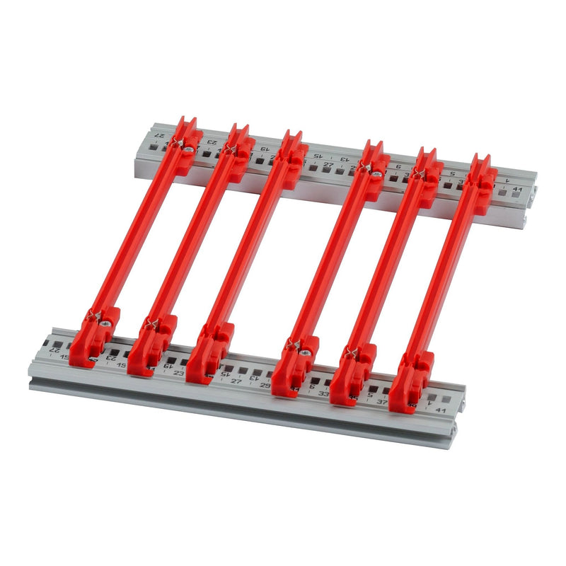 Schroff - Befestigungsteil für Baugruppe mit Rastermaß 482,6 mm (19 Zoll) Isolierstreifen 64568001
