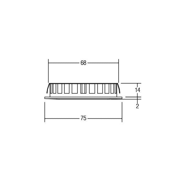 Brumberg Leuchten - Downlight/Strahler/Flutlicht LED-Einbauleuchte 12127153 12V DC, nickel