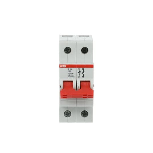 ABB Stotz S&J - Schalter für Reiheneinbau Trennschalter E202/32R Schaltgriff rot