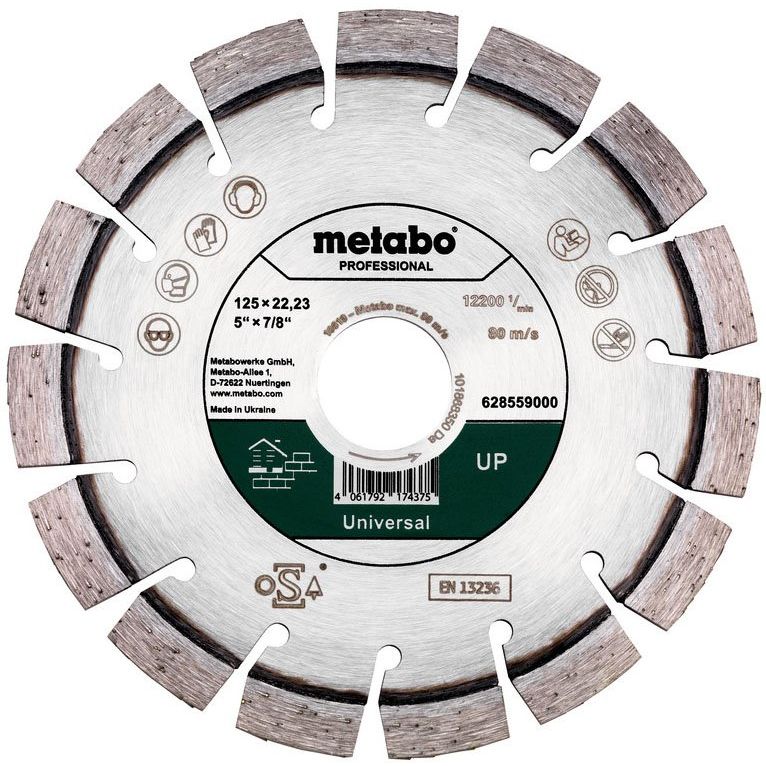 Metabowerke - Trenn-/Schleifscheibe Diamanttrennscheibe UP 628559000 125x22,23mm