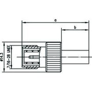 Telegärtner - Koax-Steckverbinder R-TNC-Kabelbuchse Reverse 100023803 cr/cr, G1 (RG58C/U) − 5 Stück