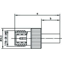 Telegärtner - Koax-Steckverbinder R-TNC-Kabelbuchse Reverse 100023803 cr/cr, G1 (RG58C/U) − 5 Stück
