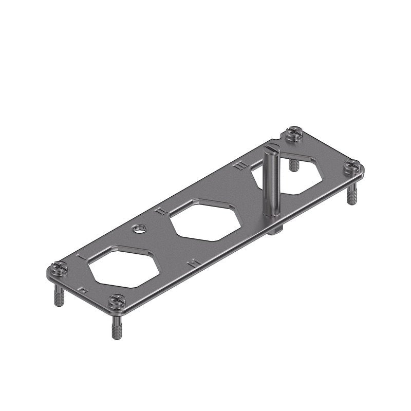 Weidmüller - Zubehör/Ersatzteile für Industriesteckverbinder Montagerahmen Baureihe: HDC 24B H#1103750000 HighPower Baugr. 8  − 1 Stück