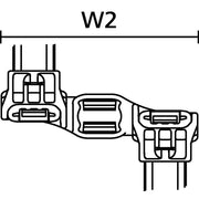 HellermannTyton - Kabelbinder Befestigungsbinder 156-04095 2-teilig − 125 Stück