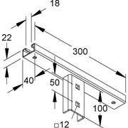 Niedax - Kopfplatte für Stiel/Profilschiene Klemmkopfplatte KUDP 4530 F