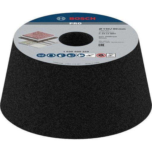 Bosch - Trenn-/Schleifscheibe PRO Stone Konischer 1608600239 Schleiftopf 90 x 110