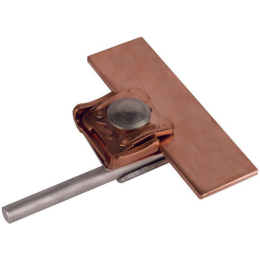 DEHN - Anschlussklemme für Blitzschutz Zweimetall-Falzklemme ZMFKKB610KBF #365117 St/tZn-Cu 0,7-8mm