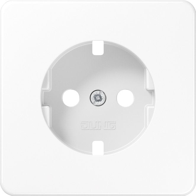 Jung - Abdeckung/Bedienelement für Installationsschalterprogramme Zentralplatte CD 1520 PL WW für SCHUKO-Steckdose