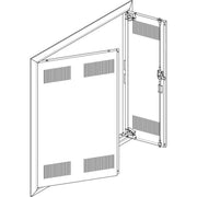 ABN - Tür/Bedientableau (Schaltschrank) Blendrahmen + Tür GBRU36TL für UP-VT,3x6-reihig