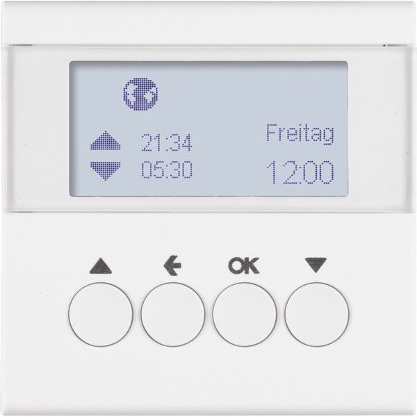 Berker - Jalousiesteuerung Jalousie-Schaltuhr 85741188 polarweiß matt