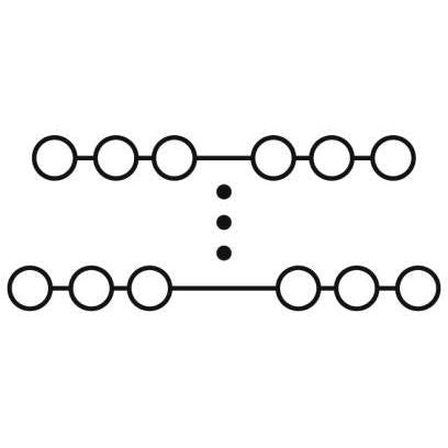 Phoenix Contact - Durchgangs-Reihenklemme Rangierwabe PTMC 1,5/80-#3270327 − 6 Stück