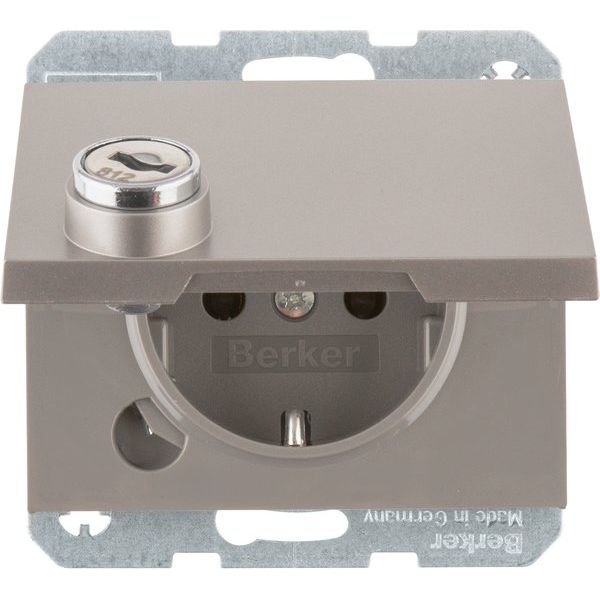 Berker - Steckdose SCHUKO-Steckdose eds/lack 47637004 Steckklemme, Schloss