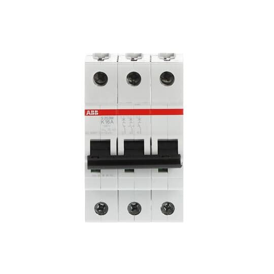 ABB Stotz S&J - Leitungsschutzschalter Sicherungsautomat S203M-K16 10kA 16A K 3p