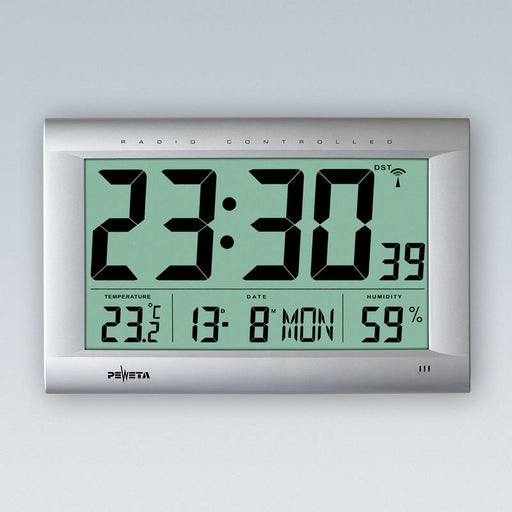 Peweta - Uhr Funk-Digitalwanduhr 51.106.093 DCF77,innen