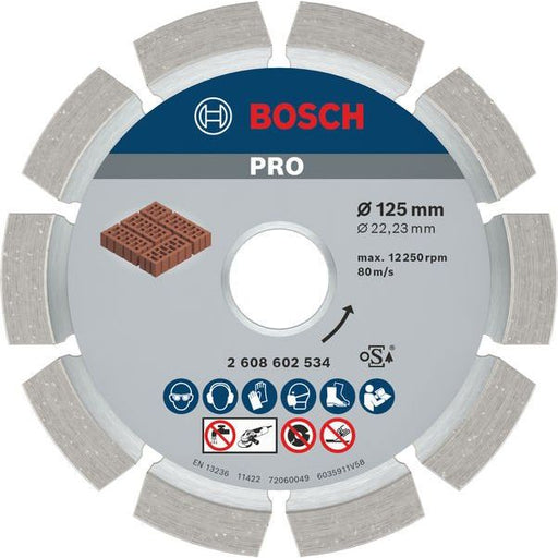 Bosch - Trenn-/Schleifscheibe Diamanttrennscheibe 2608602534 125x22,23mm
