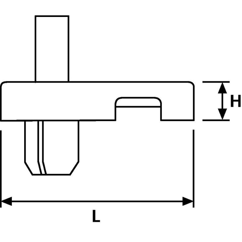 HellermannTyton - Befestigungssockel und -element für Kabelbinder Befestigungssockel LKCRF1 PA66 NA 500 24x12mm − 500 Stück