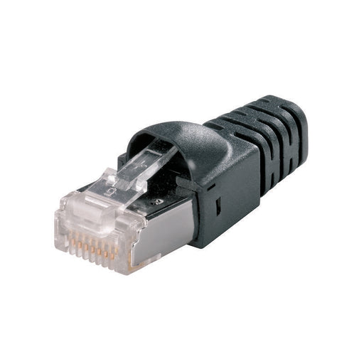 Weidmüller - Modularer Steckverbinder RJ45 Anschlussstecker IE-P63 mit Knickschutz − 10 Stück