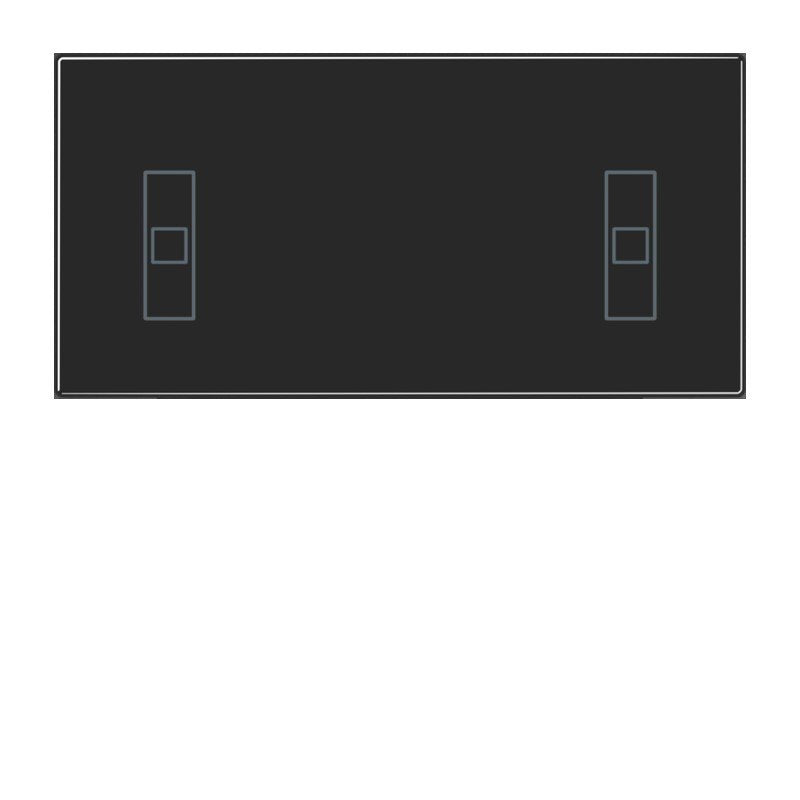 Jung - Abdeckung/Bedienelement für Installationsschalterprogramme Taste mit neutralem Symbol LS 409 N
