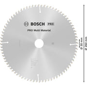 Bosch - Kreissägeblatt PRO Multi Material 2608641204 Kreissägeblatt 260 x