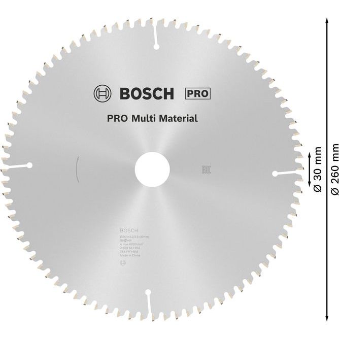 Bosch - Kreissägeblatt PRO Multi Material 2608641204 Kreissägeblatt 260 x