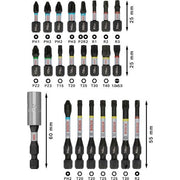 Bosch - Bit-Set PRO Impact Schrauberbit 2608521U75VE(24) Set, 24-tlg. − 3 Packung