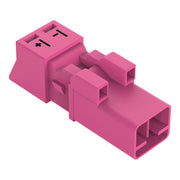 WAGO - Steckverbinder für steckbare Gebäudeinstallation Stecker 2-polig 890-292/080-000 pink − 50 Stück