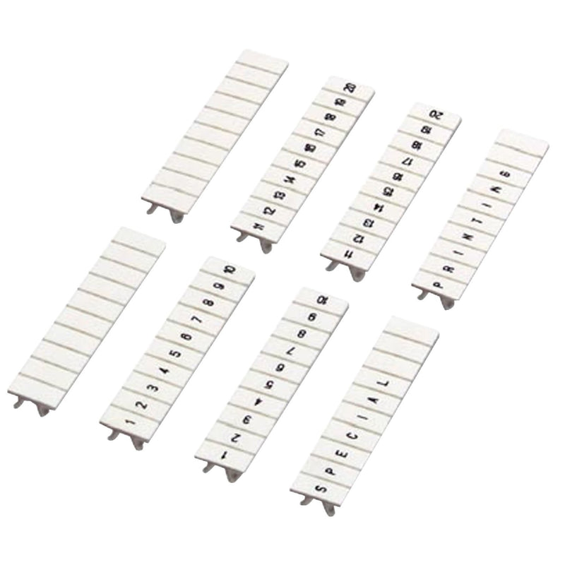 Schneider Electric - Klemmenmarkierung Markierstreifen NSYTRAB510 5mm, 1 bis 10 weiß − 10 Stück