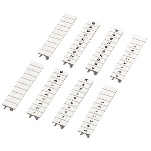 Schneider Electric - Klemmenmarkierung Markierstreifen NSYTRAB510 5mm, 1 bis 10 weiß − 10 Stück