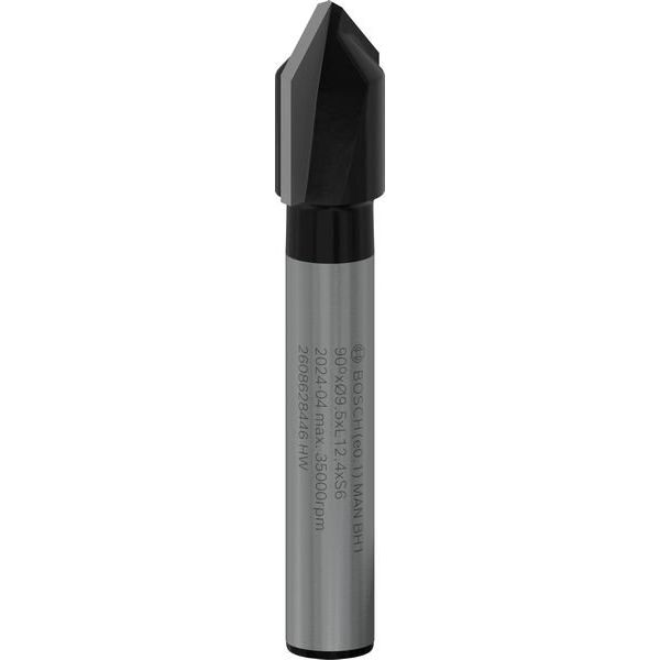 Bosch - Fräser PRO V-Nutfräser, 90° x 2608628446 9,5, Schaft 6 mm