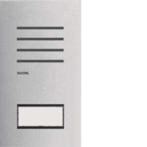 Elcom - Türstation für Türkommunikation Türstation-Audio REQ001Y 1/1 2D Edelstahl ONE