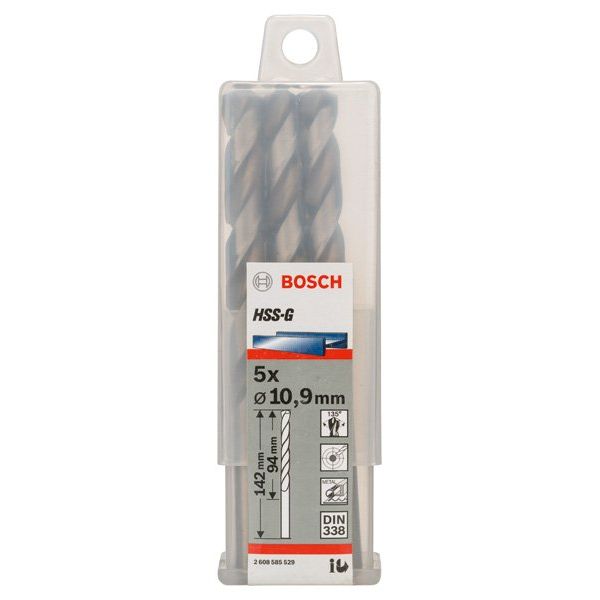 Bosch - Bohrer PRO Metal HSS-G 2608585529 Spiralbohrer 10,9 x