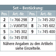 DEHN - Erdungs- und Kurzschließvorrichtung Erdungs- u.Kurzschließ-Set EKS TI 2F KVS SBK TI 2fach f. KVS