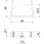 OBO Bettermann - Rohrschelle Quick-Schelle ALQ M40 M40 − 50 Stück