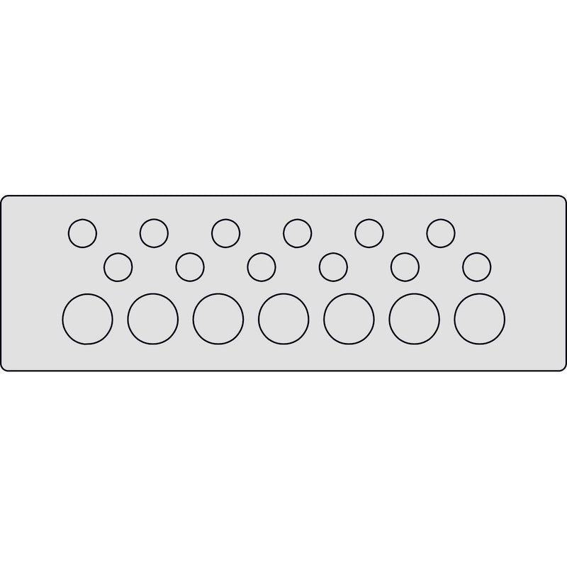 Icotek - Kabelführung für Gehäuse/Schränke Kabeldurchführungsplatte KEL-DP 24/19 A rastbar − 10 Stück