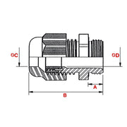 Plica - Kabelverschraubung 935343207 PG7 (2,5-6,5)PA6 sgr − 50 Stück