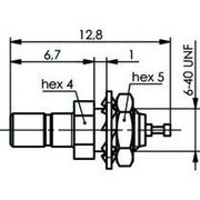 Telegärtner - Koax-Steckverbinder SSMB-Einbaustecker AU 100024914 Einbau von vorne − 5 Stück