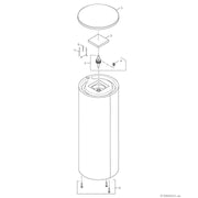 Bosch Thermotechnik - Speicher für Zentralheizung/Wärmepumpe Pufferspeicher BH200-51A STORA 200L, silber